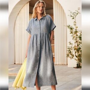 Talbot’s Women's 💯 linen midi dress